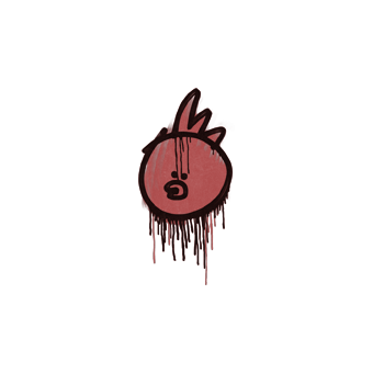 Sealed Graffiti | Bock Bock (Blood Red) CS2 skin