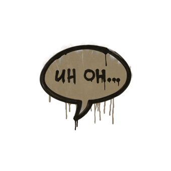 Sealed Graffiti | Uh Oh (Dust Brown) CS2 skin