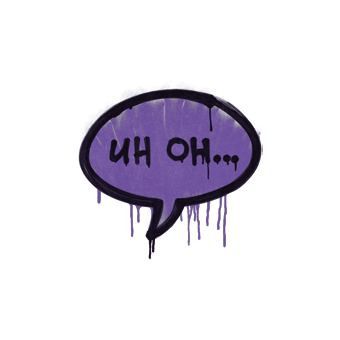 Sealed Graffiti | Uh Oh (Monster Purple) CS2 skin