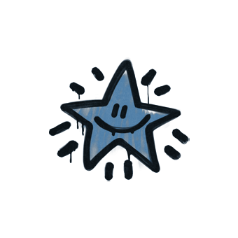 Sealed Graffiti | Shining Star (Monarch Blue) CS2 skin