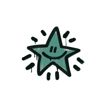 Sealed Graffiti | Shining Star (Frog Green) CS2 skin