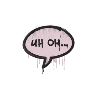 Sealed Graffiti | Uh Oh (War Pig Pink) CS2 skin
