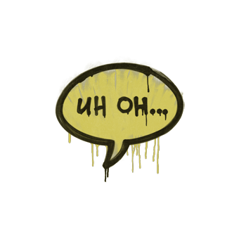 Sealed Graffiti | Uh Oh (Tracer Yellow) CS2 skin