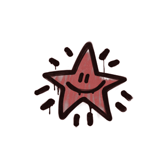 Sealed Graffiti | Shining Star (Blood Red) CS2 skin