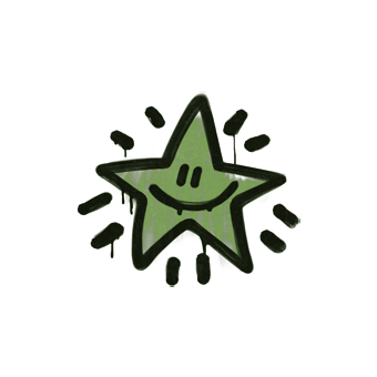Sealed Graffiti | Shining Star (Battle Green) CS2 skin