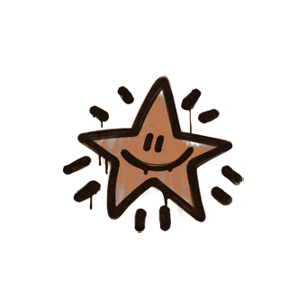 Sealed Graffiti | Shining Star (Tiger Orange) CS2 skin