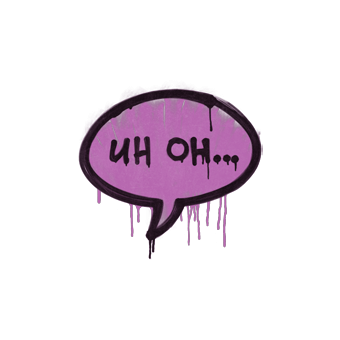 Sealed Graffiti | Uh Oh (Bazooka Pink) CS2 skin