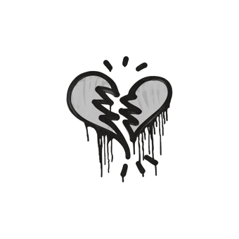 Sealed Graffiti | Broken Heart (Shark White) CS2 skin