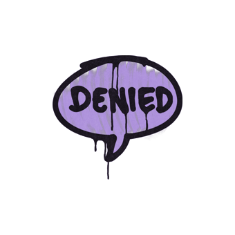 Sealed Graffiti | Denied (Violent Violet) CS2 skin