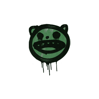 Sealed Graffiti | Happy Cat (Jungle Green) CS2 skin