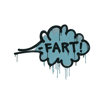 Sealed Graffiti | Fart (Wire Blue) CS2 skin
