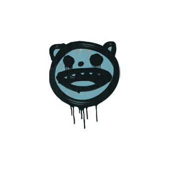 Sealed Graffiti | Happy Cat (Wire Blue) CS2 skin