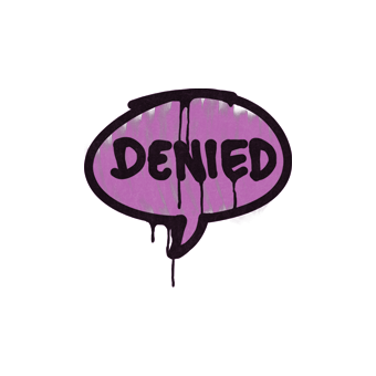 Sealed Graffiti | Denied (Bazooka Pink) CS2 skin