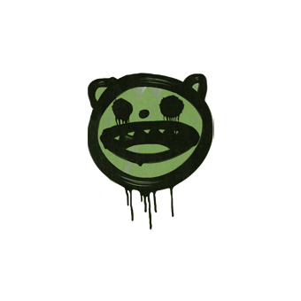 Sealed Graffiti | Happy Cat (Battle Green) CS2 skin