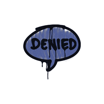 Sealed Graffiti | Denied (SWAT Blue) CS2 skin