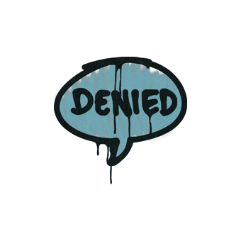 Sealed Graffiti | Denied (Wire Blue) CS2 skin