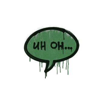 Sealed Graffiti | Uh Oh (Jungle Green) CS2 skin