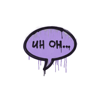 Sealed Graffiti | Uh Oh (Violent Violet) CS2 skin