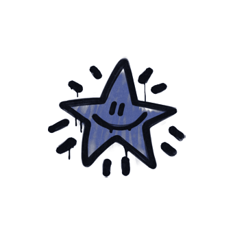 Sealed Graffiti | Shining Star (SWAT Blue) CS2 skin