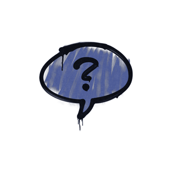 Sealed Graffiti | Question Mark (SWAT Blue) CS2 skin