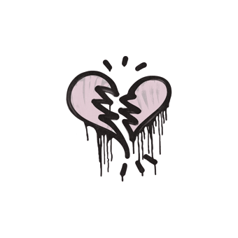 Sealed Graffiti | Broken Heart (War Pig Pink) CS2 skin