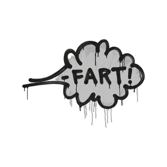 Sealed Graffiti | Fart (Shark White) CS2 skin