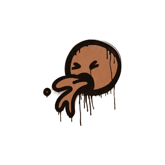 Sealed Graffiti | Puke (Tiger Orange) CS2 skin