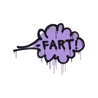 Sealed Graffiti | Fart (Violent Violet) CS2 skin