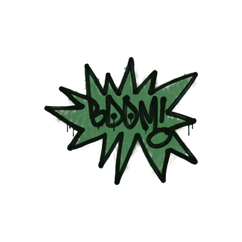 Sealed Graffiti | BOOM (Jungle Green) CS2 skin