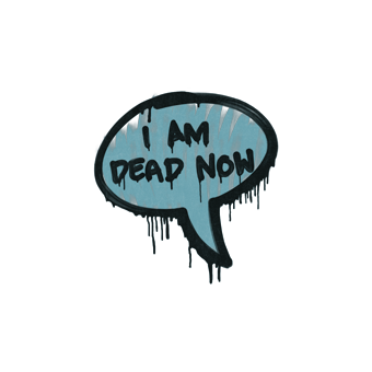Sealed Graffiti | Dead Now (Wire Blue) CS2 skin