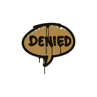 Sealed Graffiti | Denied (Desert Amber) CS2 skin