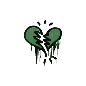 Sealed Graffiti | Broken Heart (Jungle Green) CS2 skin