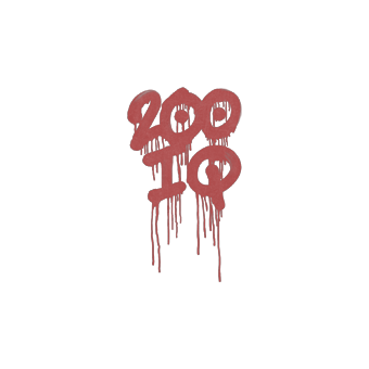 Sealed Graffiti | 200 IQ (Blood Red) CS2 skin