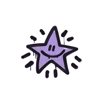 Sealed Graffiti | Shining Star (Violent Violet) CS2 skin