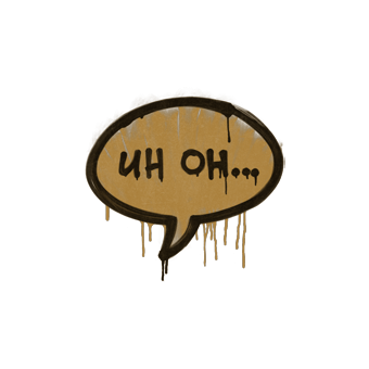 Sealed Graffiti | Uh Oh (Desert Amber) CS2 skin