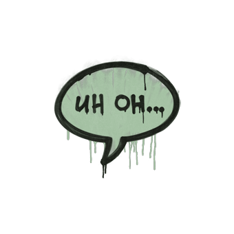 Sealed Graffiti | Uh Oh (Cash Green) CS2 skin