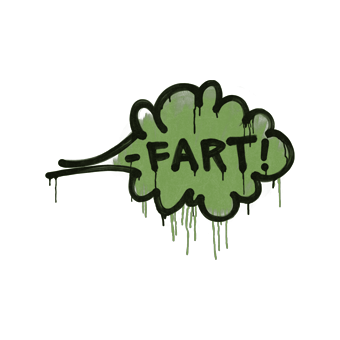 Sealed Graffiti | Fart (Battle Green) CS2 skin