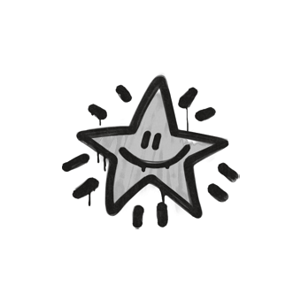 Sealed Graffiti | Shining Star (Shark White) CS2 skin