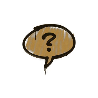 Sealed Graffiti | Question Mark (Desert Amber) CS2 skin