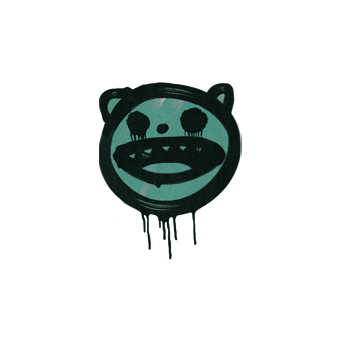 Sealed Graffiti | Happy Cat (Frog Green) CS2 skin