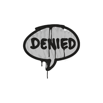 Sealed Graffiti | Denied (Shark White) CS2 skin