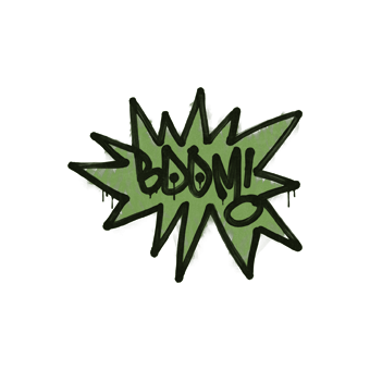 Sealed Graffiti | BOOM (Battle Green) CS2 skin