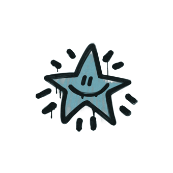 Sealed Graffiti | Shining Star (Wire Blue) CS2 skin