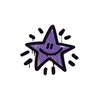 Sealed Graffiti | Shining Star (Monster Purple) CS2 skin