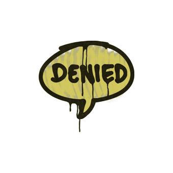 Sealed Graffiti | Denied (Tracer Yellow) CS2 skin