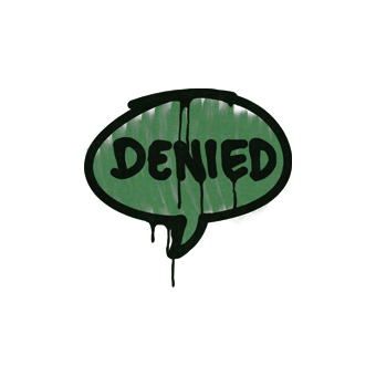 Sealed Graffiti | Denied (Jungle Green) CS2 skin