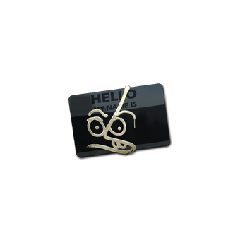 Sticker | Hello MP7 (Gold) CS2 skin
