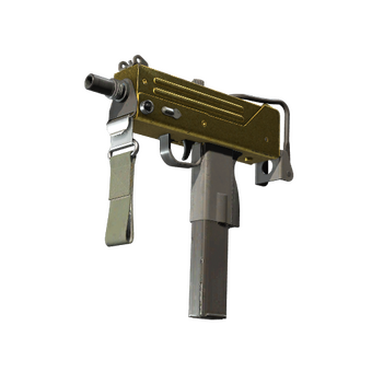 MAC-10 | Gold Brick (Well-Worn) CS2 skin