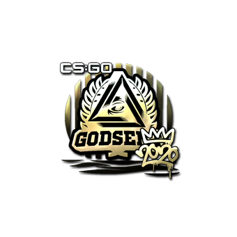 Sticker | GODSENT (Gold) | 2020 RMR CS2 skin