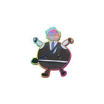 Sticker | Poorly Drawn Number K (Holo) CS2 skin